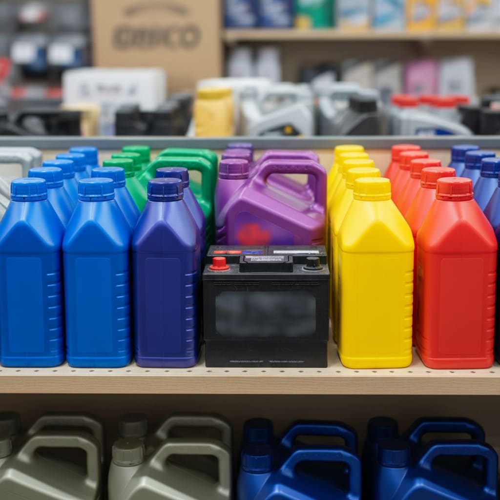 Motor oils and car battery selection